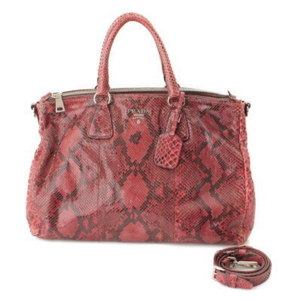 Prada Python Tote Bag Amarena Red - image 1